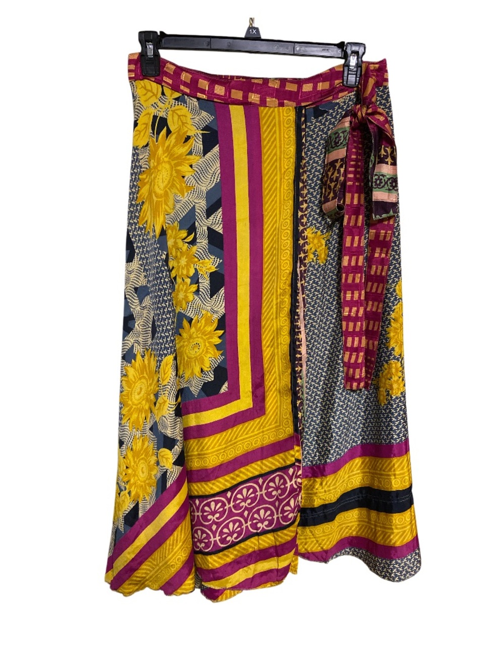 Darn Good Yarn • Boho • Reversible • Silk • Wrap • Skirt • Sz 14-20